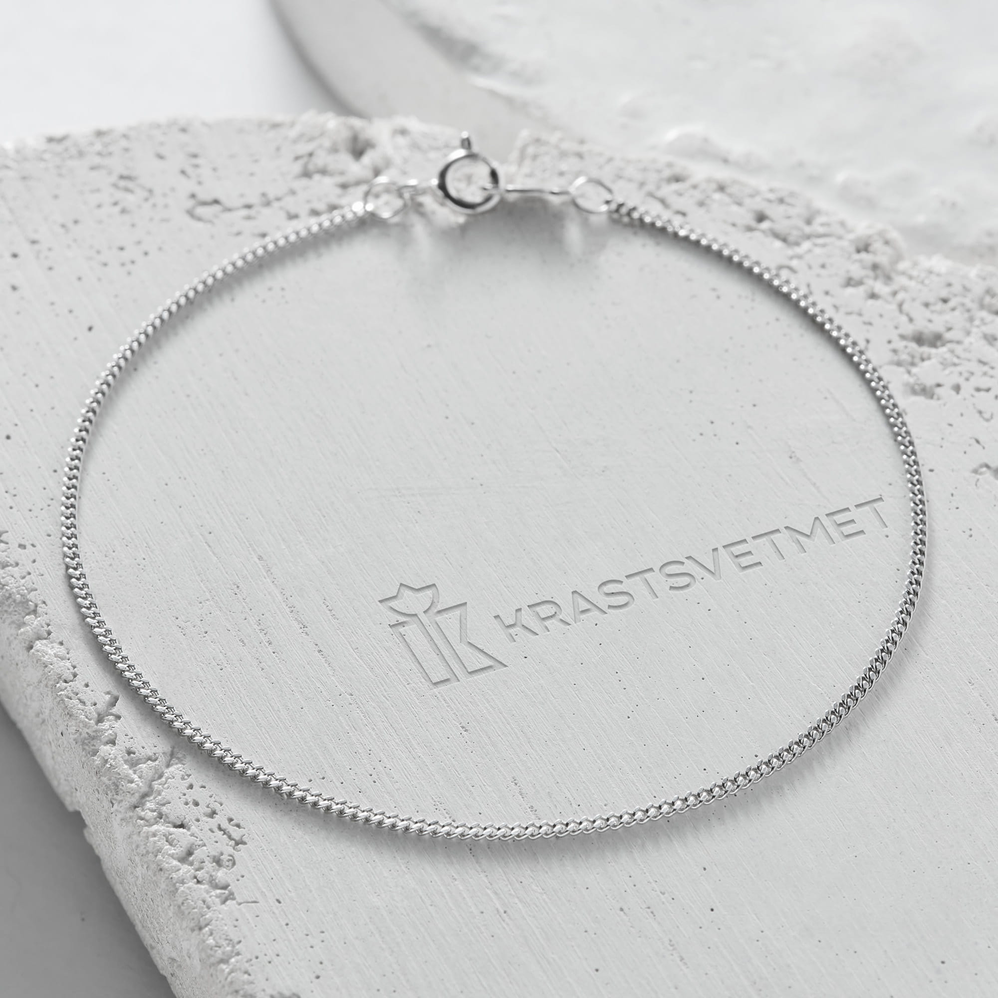 Браслет из серебра 925 пробы KRASTSVETMET НБ 22-002Ю-3 d.0.35 Серебро 925 пр.