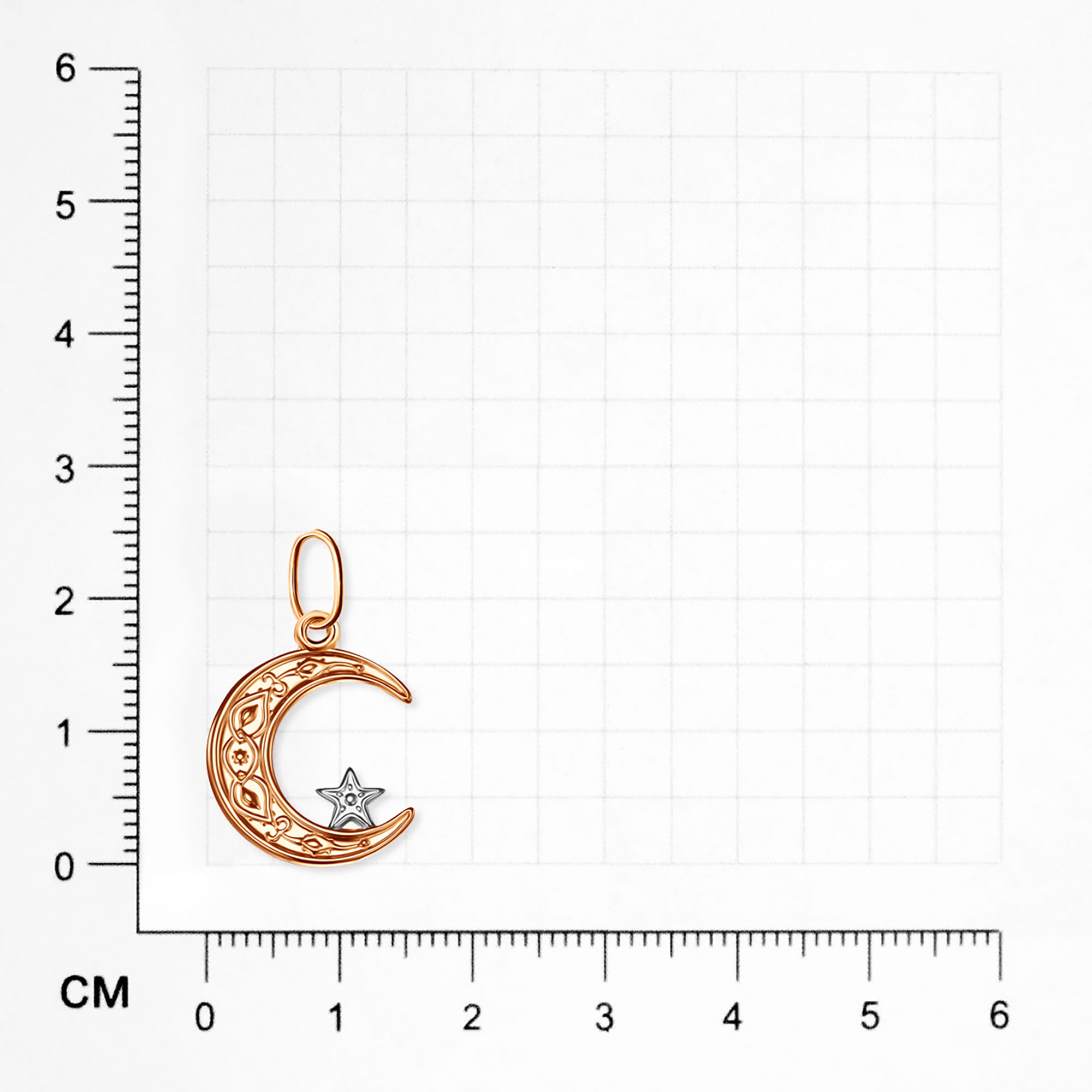 Кулон из золота 585 пробы ГОЛДЕН ГЛОБ ПМ17 Золото 585 пр.