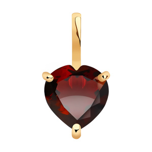 Кулон из золота 585 пробы с гранатом SOKOLOV 732209