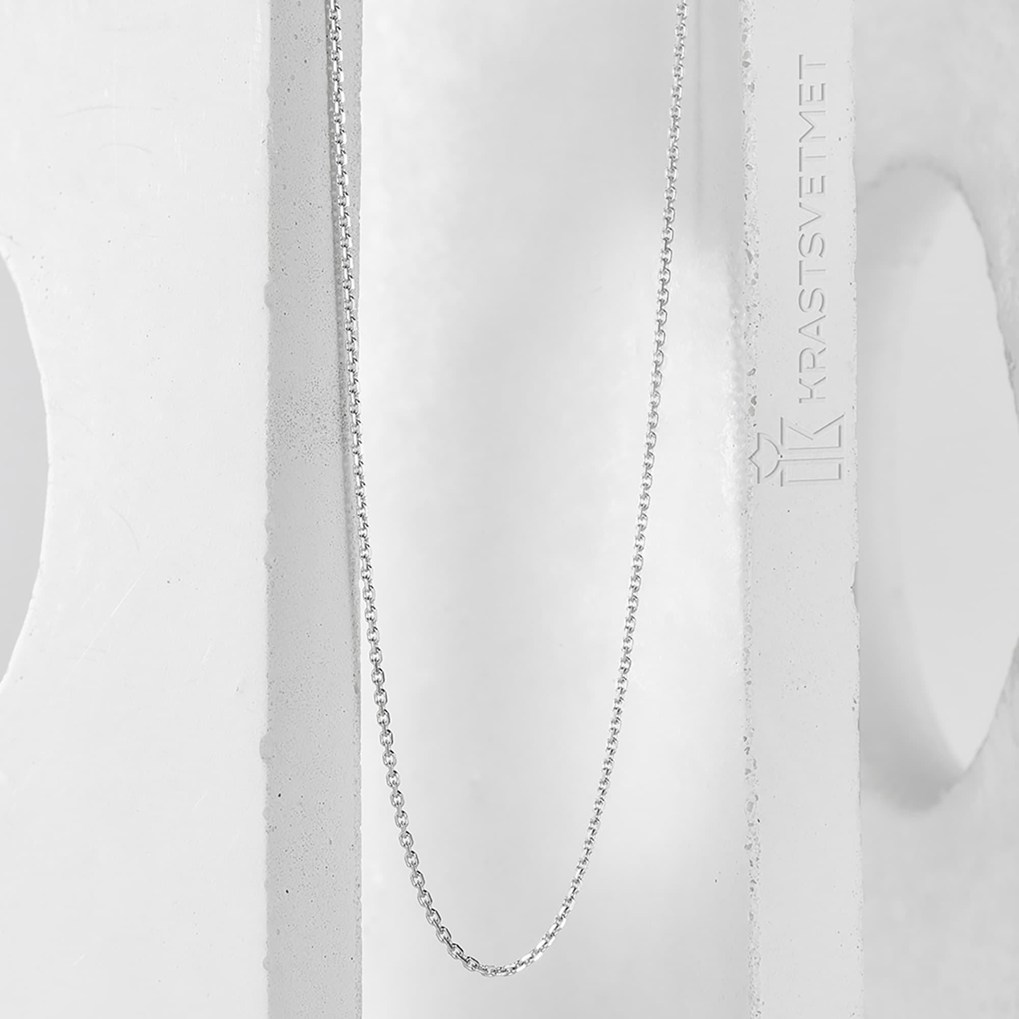 Цепь из серебра 925 пробы KRASTSVETMET НЦ 22-053Ю-3 d.0,30 