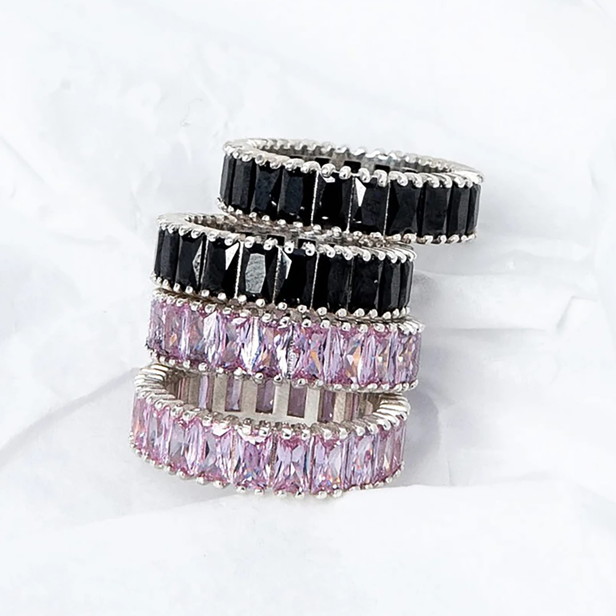 Кольцо из серебра 925 пробы с фианитом COUPLE STUDIO 10105155_Baguette Серебро 925 пр.