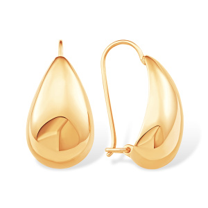 Серьги из золота 585 пробы с фианитом EFREMOV С10019911