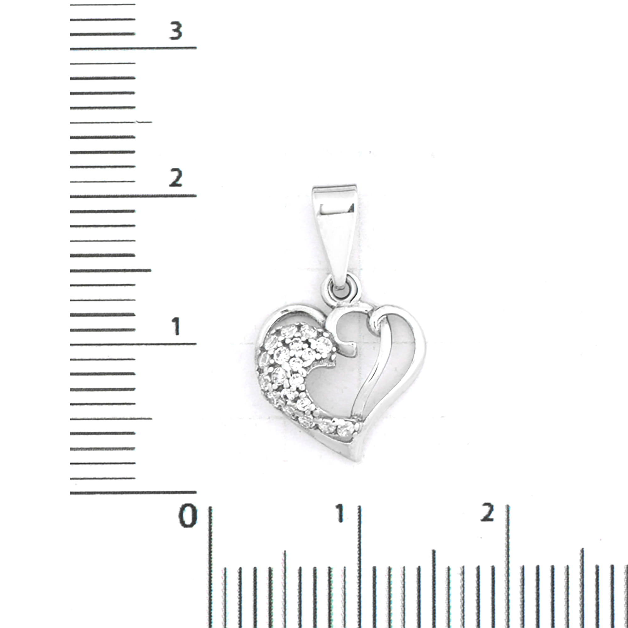 Кулон из серебра 925 пробы с фианитом АЛЬФА-КАРАТ 2134501/9 Серебро 925 пр.