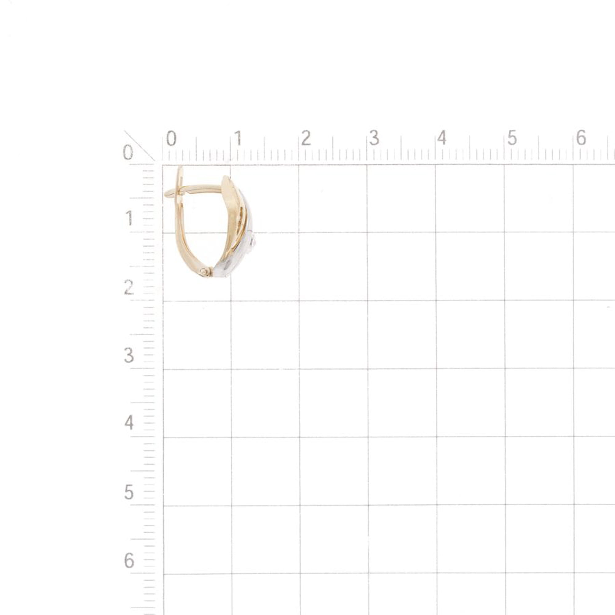Серьги из золота 585 пробы с кристаллом KARATOV Т142028783 Золото 585 пр.