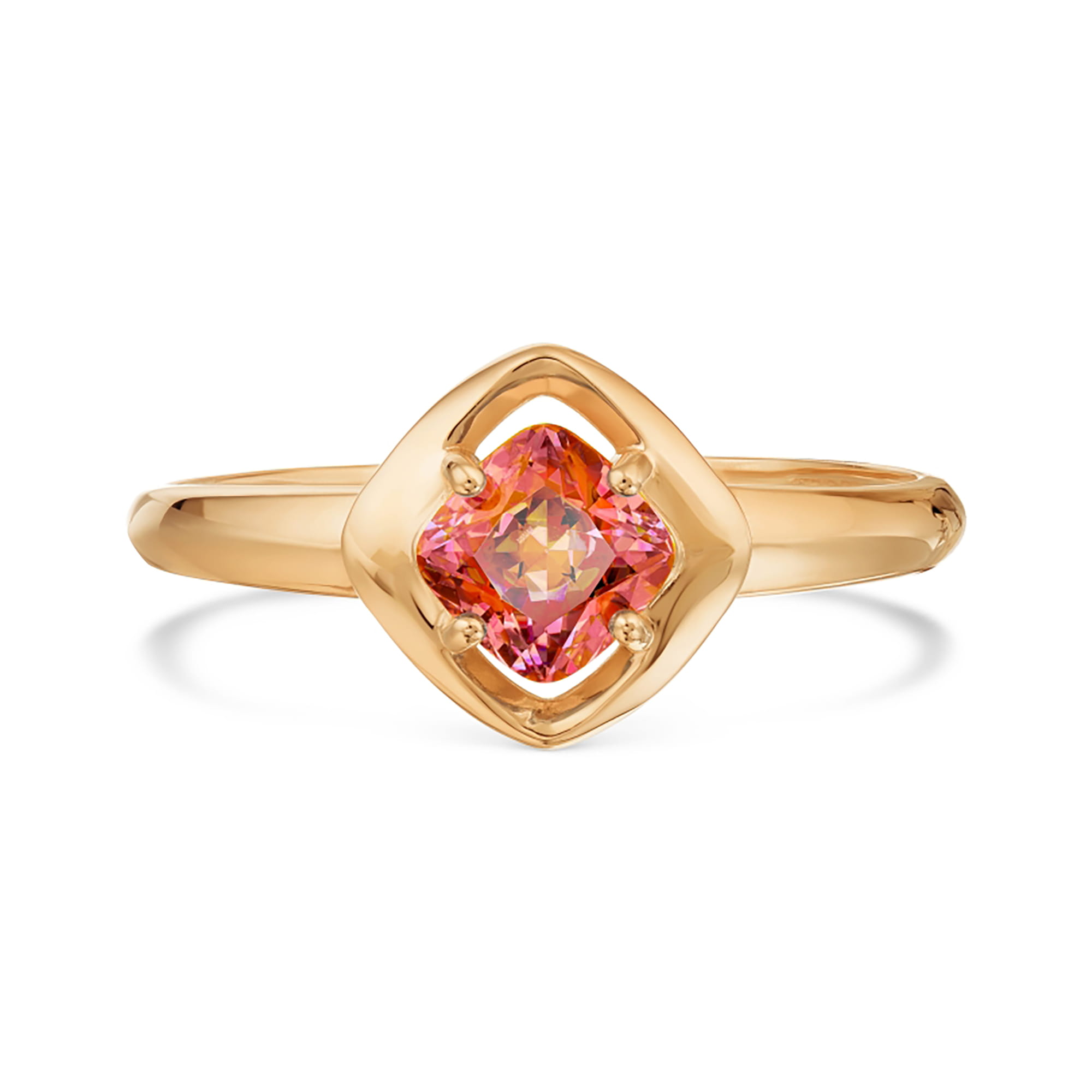 Кольцо из золота 585 пробы с кристаллом KARATOV Т10201А408-01 