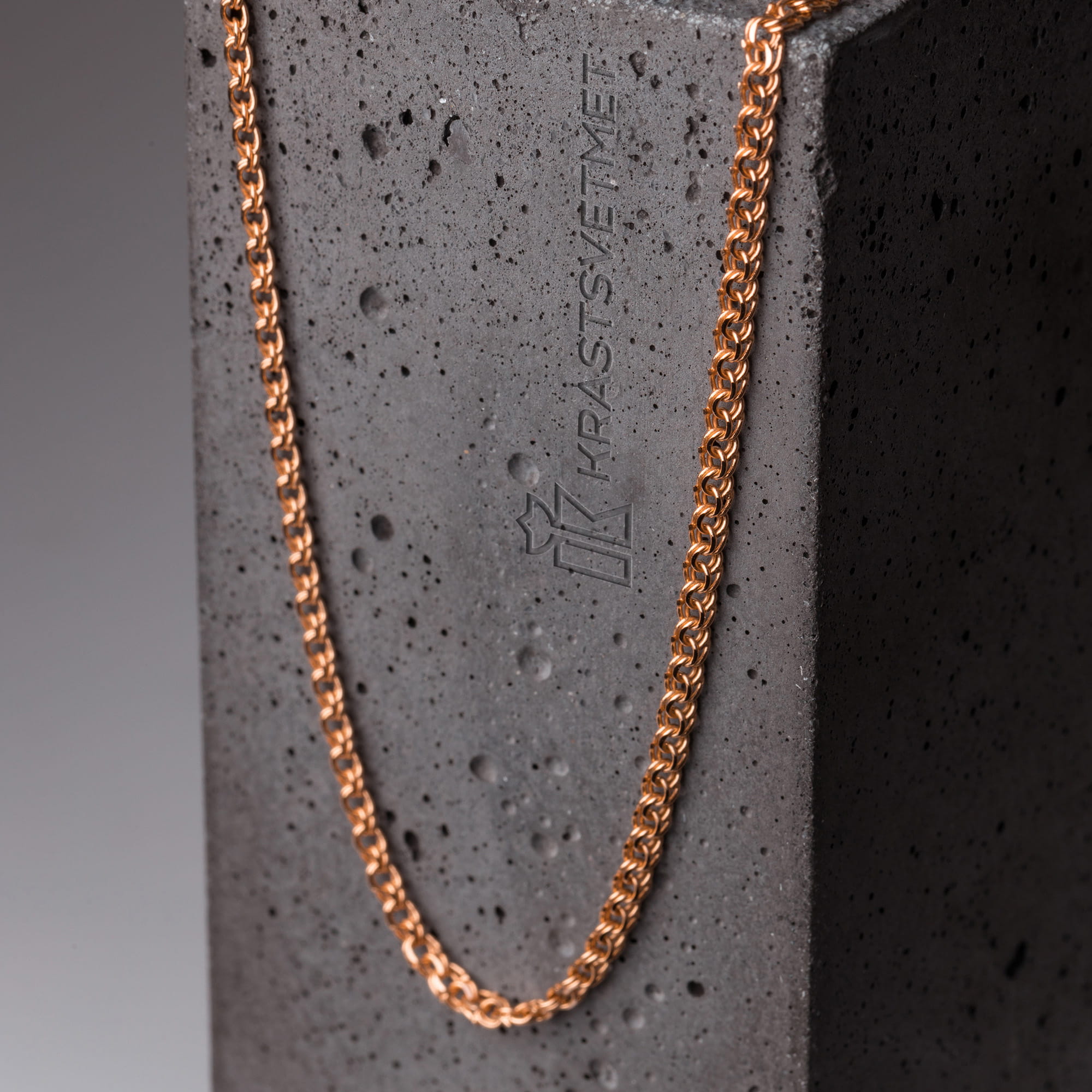 Цепь из золота 585 пробы KRASTSVETMET НЦ 12-316ПГ d.0.70 Золото 585 пр.