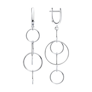 Серьги из серебра 925 пробы SOKOLOV 94022768