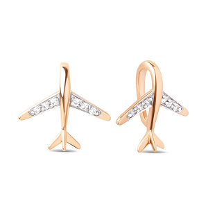 Кулон из золота 585 пробы с фианитом DINASTIA 106878-1102