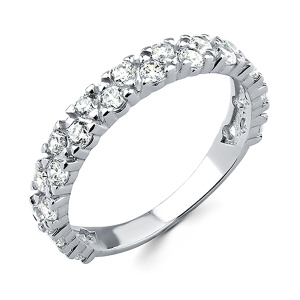 Кольцо из серебра 925 пробы с фианитом АЛМАЗ-ХОЛДИНГ 320700F884