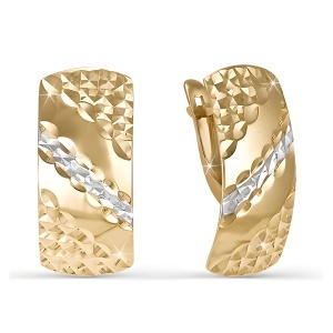 Серьги из золота 585 пробы DEL'TA 220359