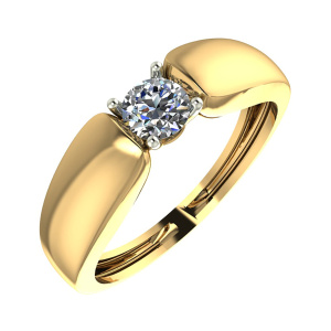 Кольцо из золота 585 пробы с фианитом SANIS 08-118821