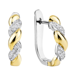 Серьги из серебра 925 пробы с фианитом JUVEDEL СЛ-4361