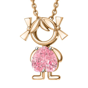 Кулон из золота 585 пробы с фианитом SANIS 01-319046