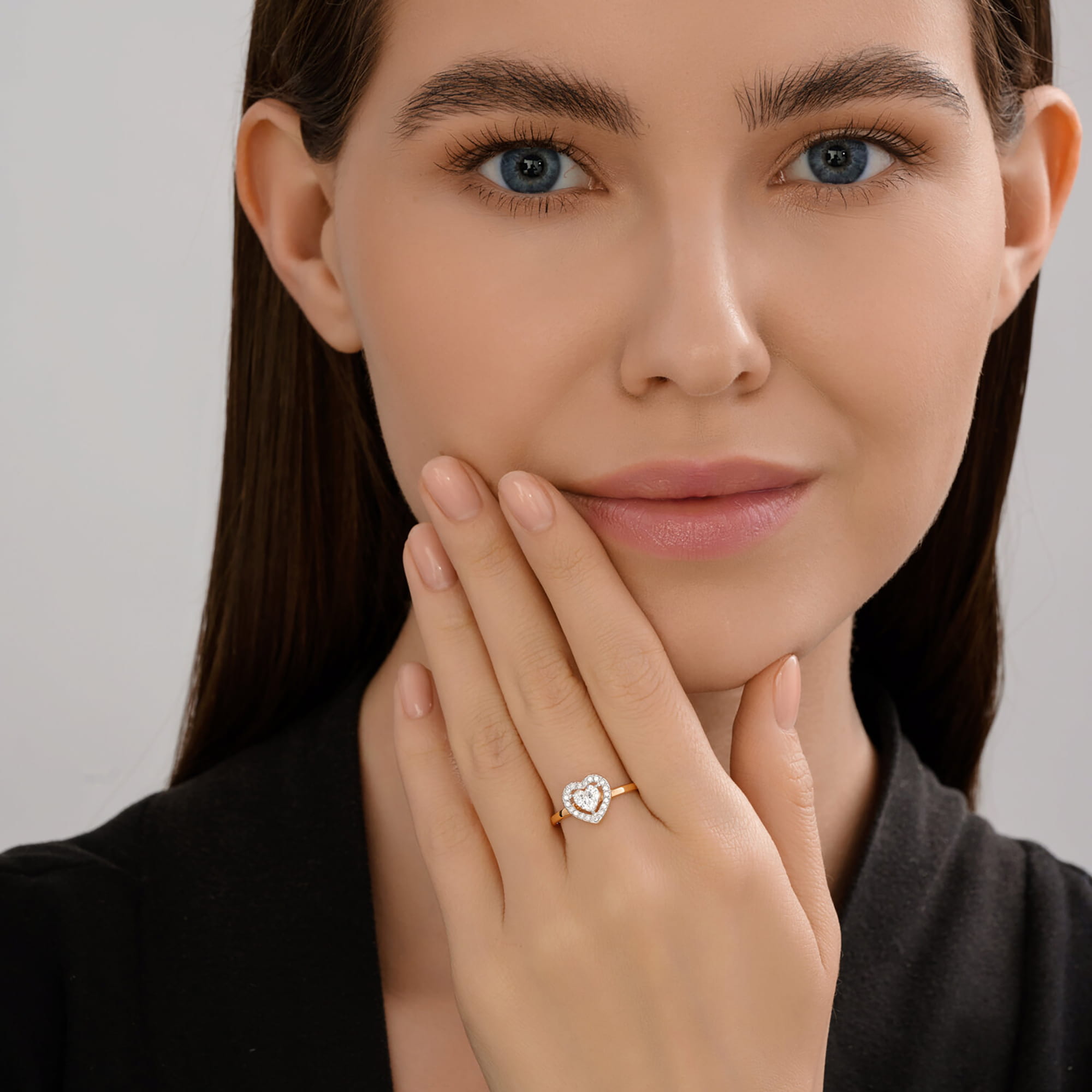 Кольцо из золота 585 пробы с фианитом SOKOLOV 51-110-02907-1 Золото 585 пр.