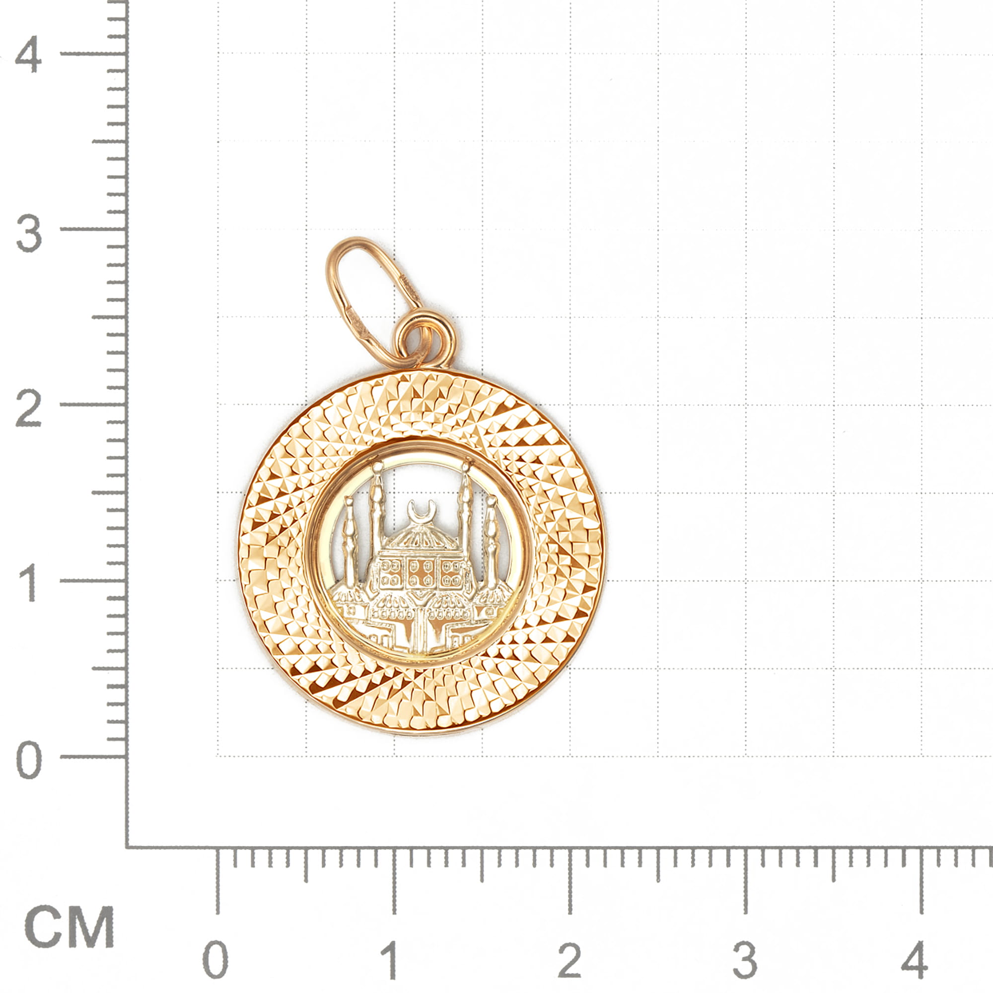 Кулон из золота 585 пробы ГОЛДЕН ГЛОБ КрСПАМ 