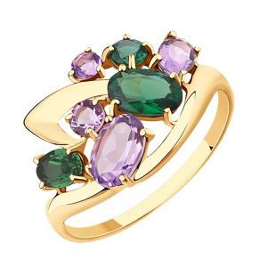 Кольцо из золота 585 пробы SOKOLOV 51-310-00392-1