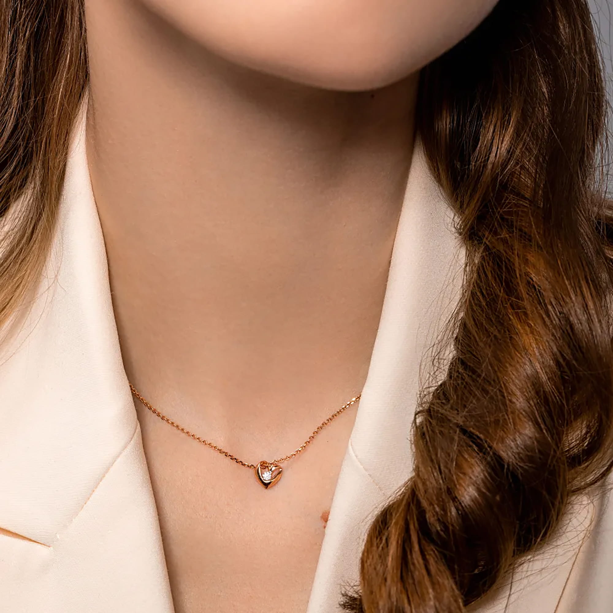 Кулон из золота 585 пробы с фианитом SANIS 01-315139 