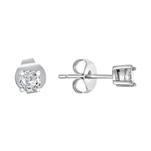 Серьги из серебра 925 пробы с фианитом JUVEDEL СЛ-3510