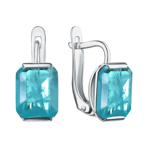 Серьги из серебра 925 пробы с горным хрусталём TALANT 10-72-0П00-15363