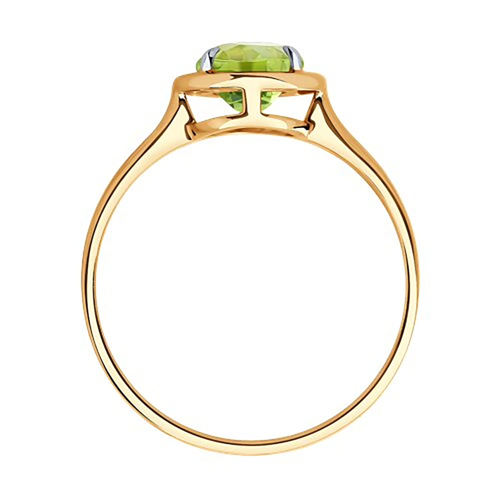 Кольцо из золота 585 пробы с хризолитом SOKOLOV 51-310-01927-3 Золото 585 пр.