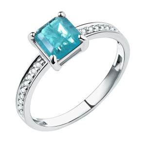 Кольцо из серебра 925 пробы с фианитом TALANT 20-72-0П01-15368