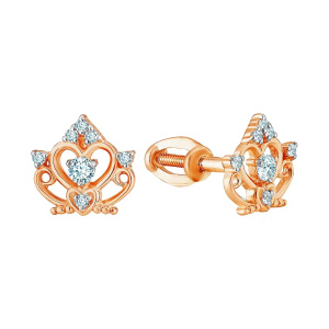 Серьги из золота 585 пробы TALANT 12-02-0001-24039