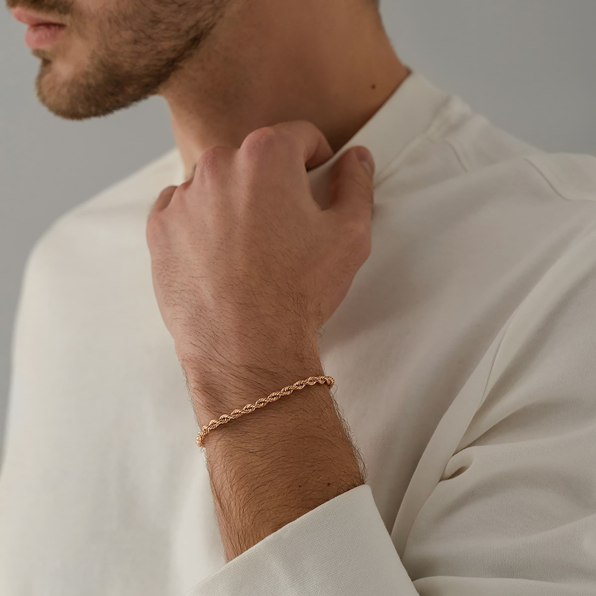 Браслет из золота 585 пробы KRASTSVETMET НБ 12-099 d.0.70 Золото 585 пр.