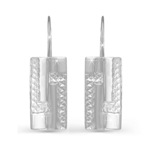 Серьги из серебра 925 пробы DEL'TA с220165