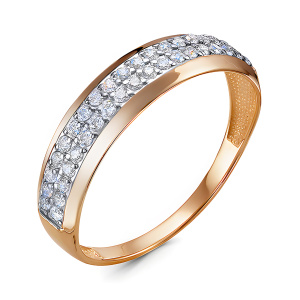 Кольцо из золота 585 пробы с фианитом DEL'TA 1100925