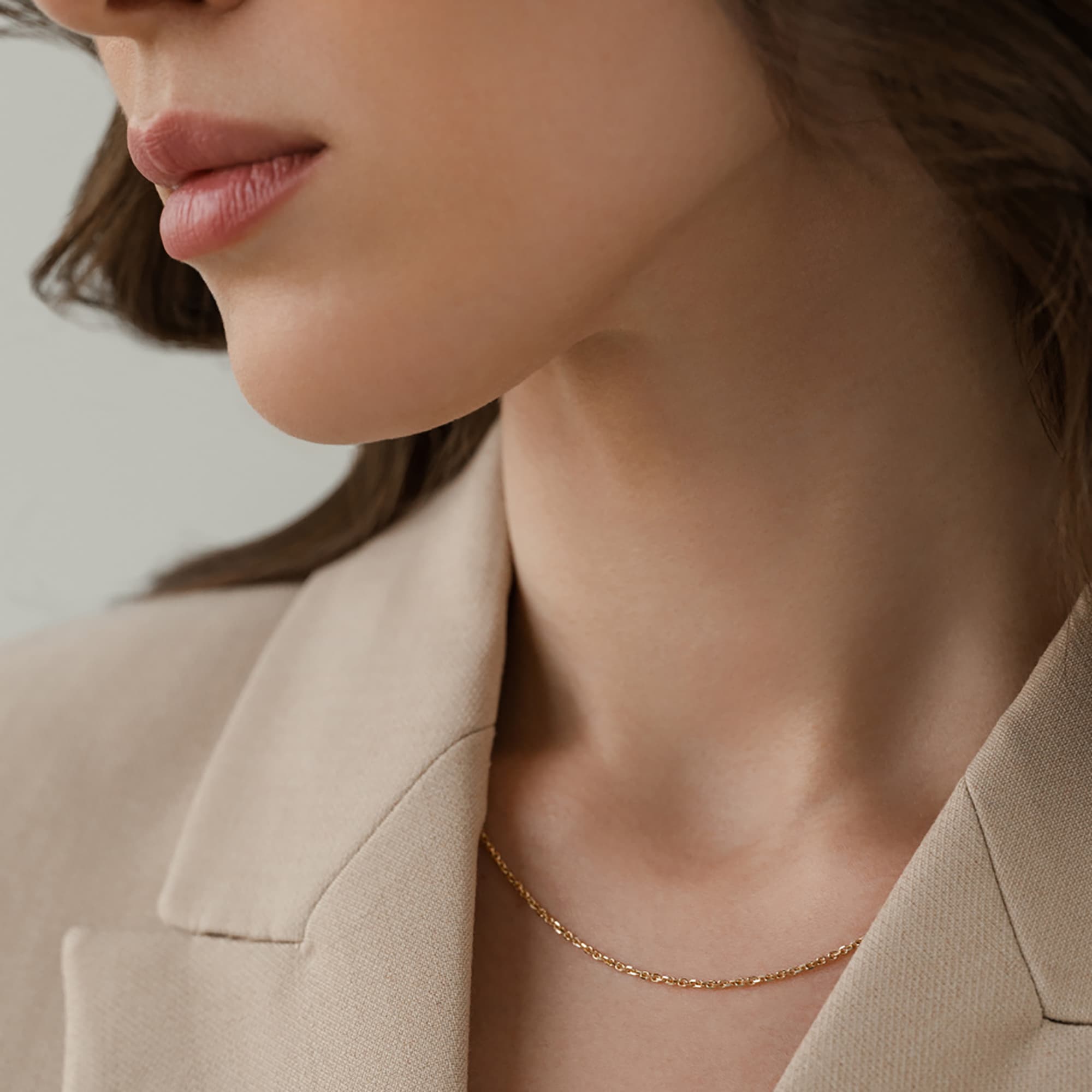 Цепь из золота 585 пробы KRASTSVETMET НЦ 15-053 d.0.40 Золото 585 пр.