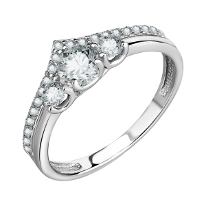 Кольцо из серебра 925 пробы с фианитом TALANT 20-72-0001-28701