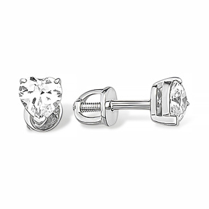 Серьги из серебра 925 пробы с фианитом EFREMOV 1210017816-501