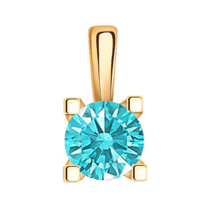 Кулон из золота 585 пробы с фианитом ATOLL 5815sw6