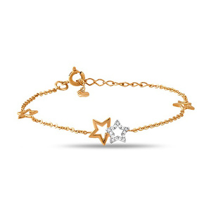 Браслет из золота 585 пробы с фианитом SANIS 00-714985