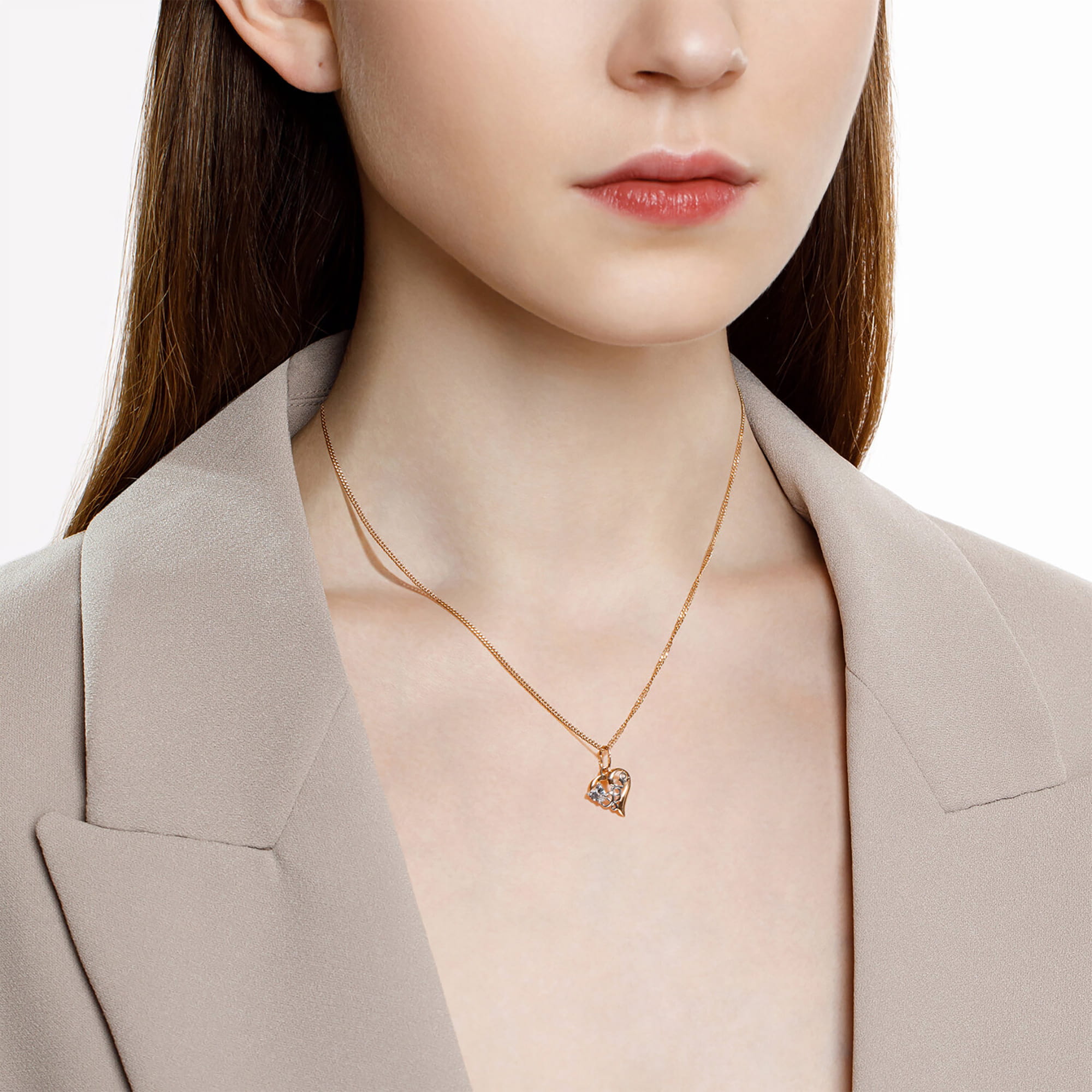 Кулон из золота 585 пробы с фианитом SOKOLOV 035290 