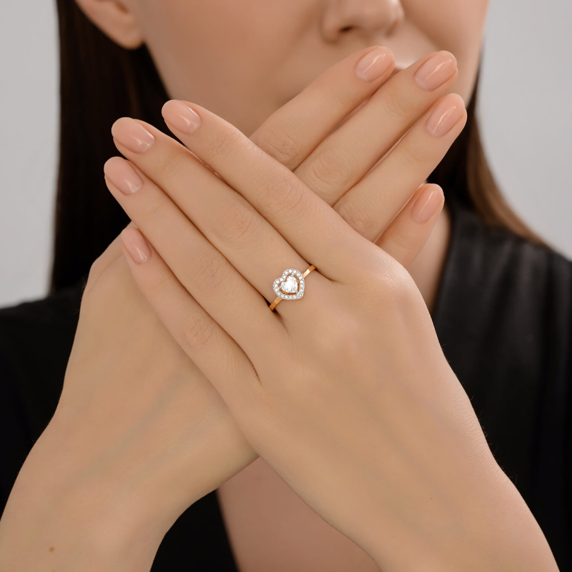 Кольцо из золота 585 пробы с фианитом SOKOLOV 51-110-02907-1 Золото 585 пр.