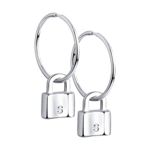 Серьги из серебра 925 пробы SOKOLOV 94024038