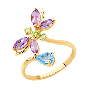 Кольцо из золота 585 пробы SOKOLOV 715597