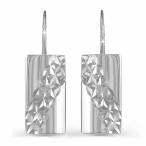 Серьги из серебра 925 пробы DEL'TA с220179