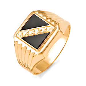 Кольцо из золота 585 пробы с фианитом DEL'TA 040138