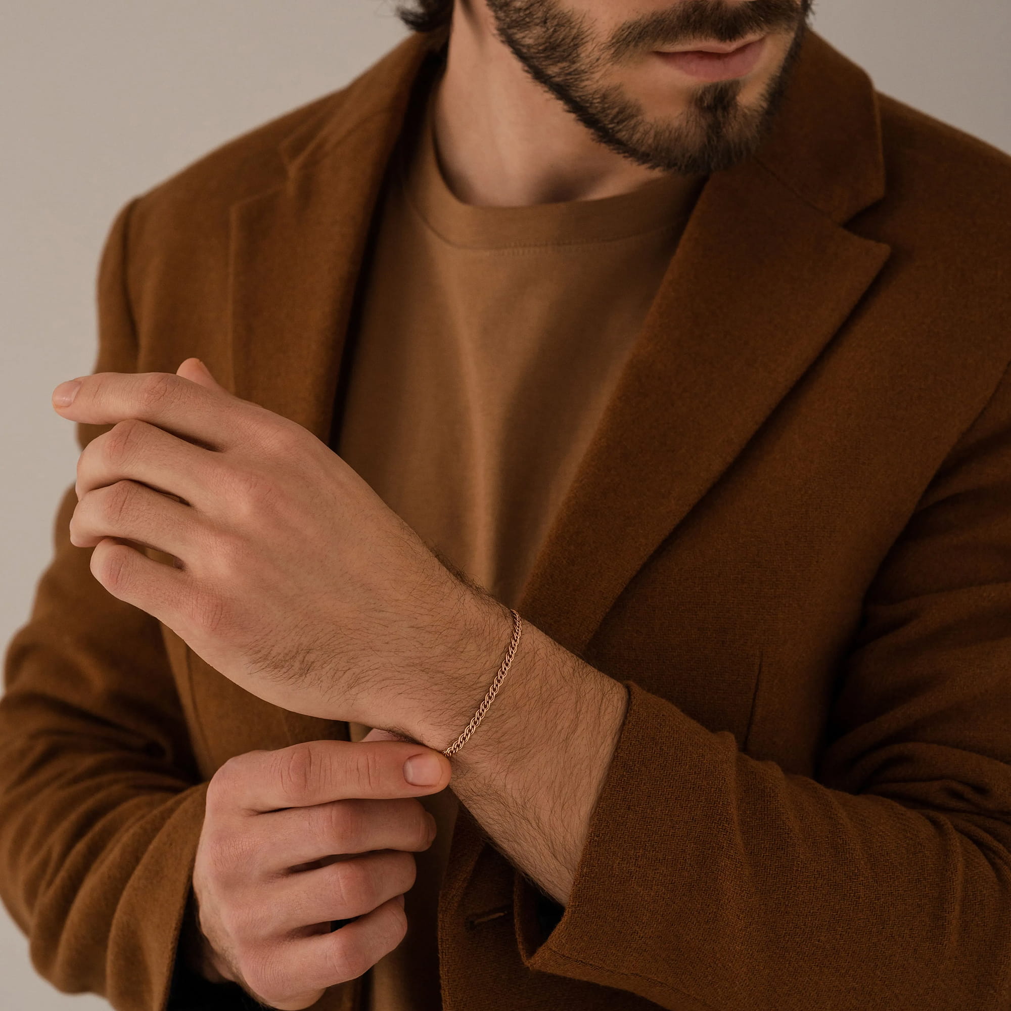 Браслет из золота 585 пробы KRASTSVETMET НБ 12-200ПГ d.0.40 Золото 585 пр.