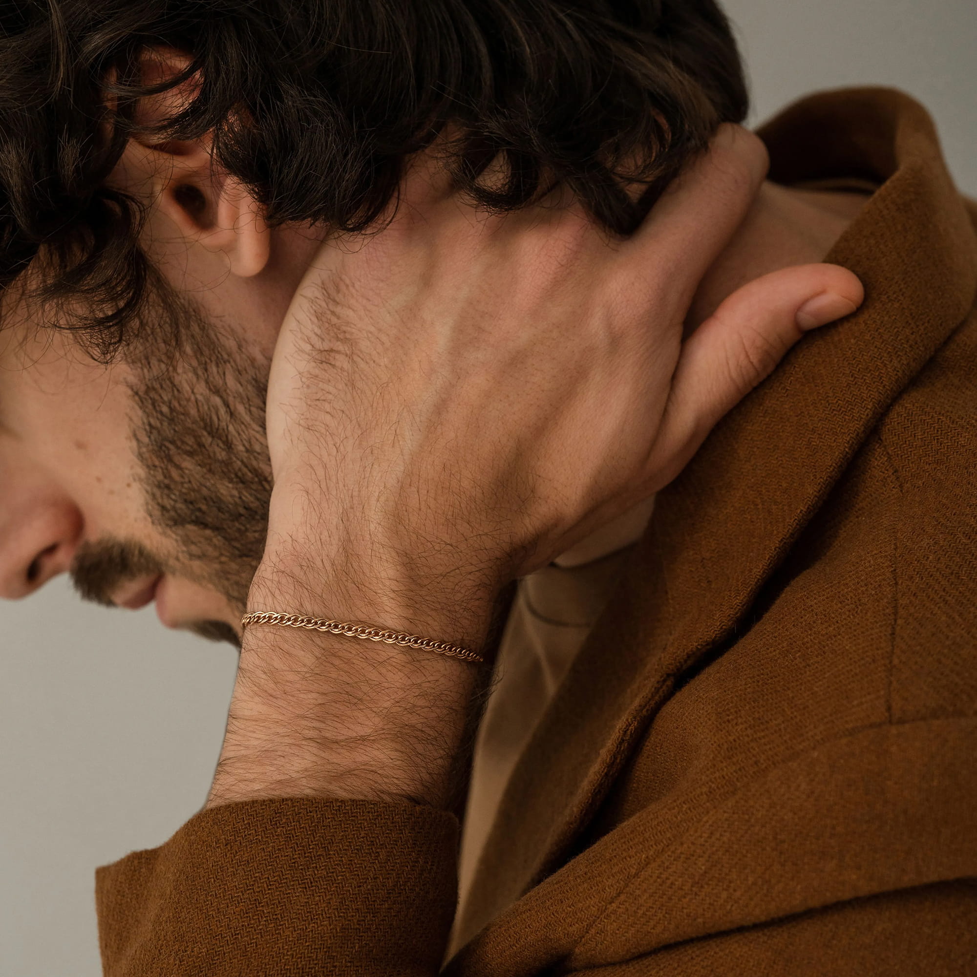 Браслет из золота 585 пробы KRASTSVETMET НБ 12-200ПГ d.0.40 Золото 585 пр.