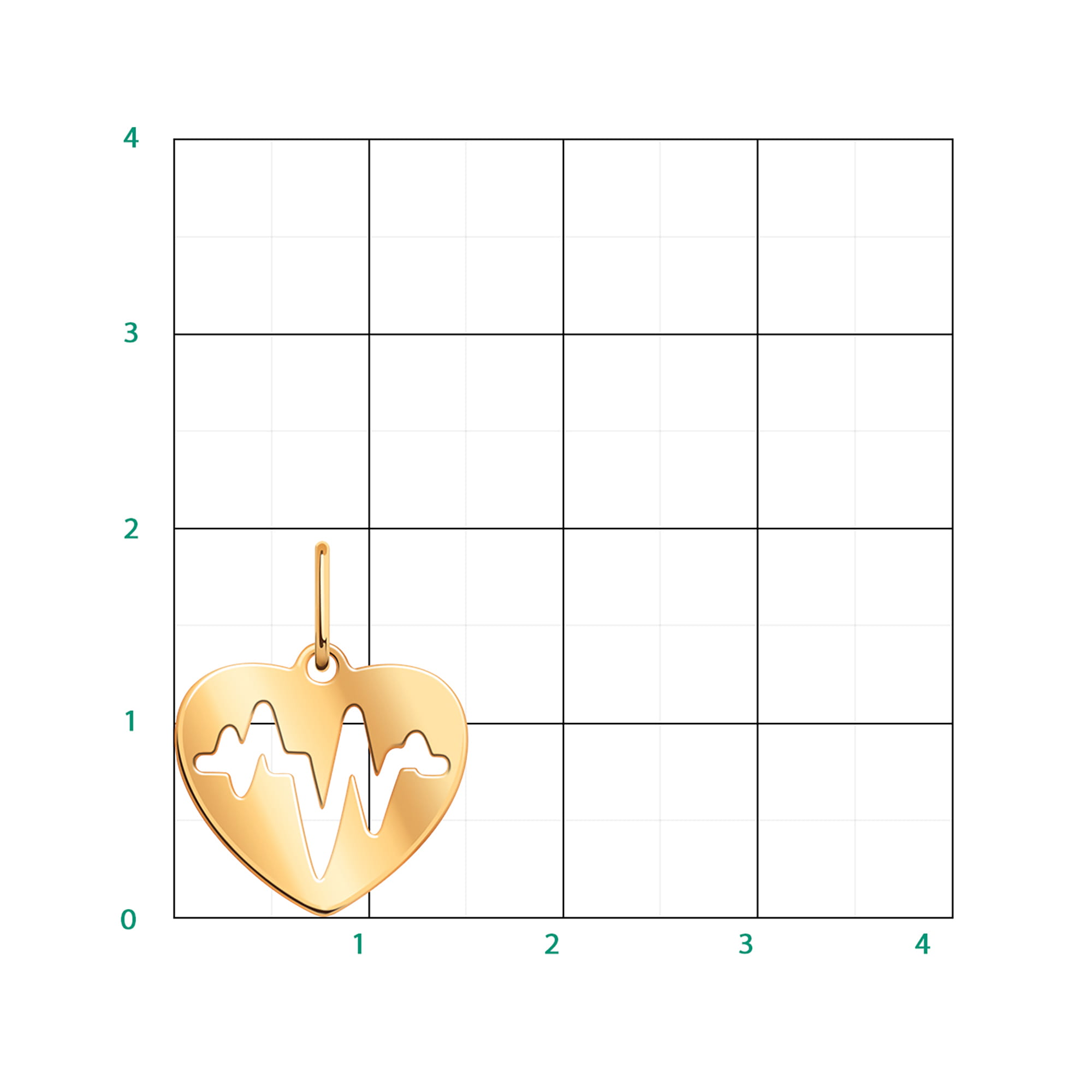 Кулон из золота 585 пробы ATOLL 50264 Золото 585 пр.