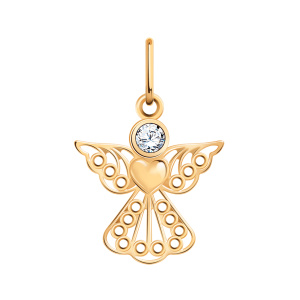 Кулон из золота 585 пробы с фианитом ATOLL 50354