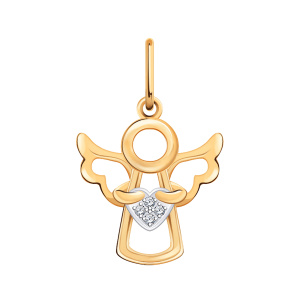 Кулон из золота 585 пробы с фианитом ATOLL 50330