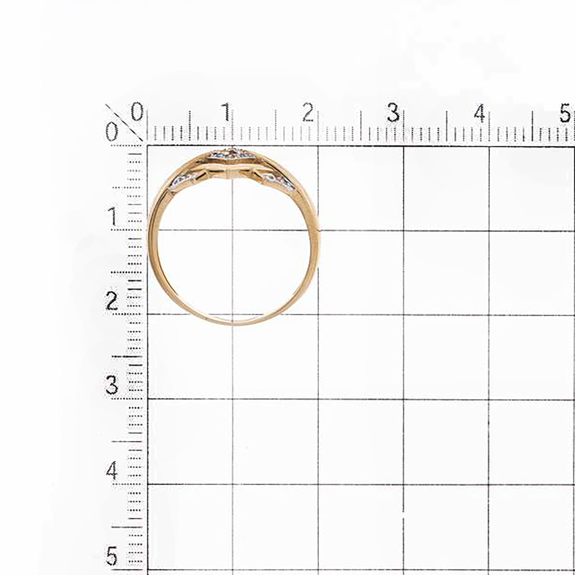 Кольцо из золота 585 пробы с фианитом KARATOV Т14701А360 