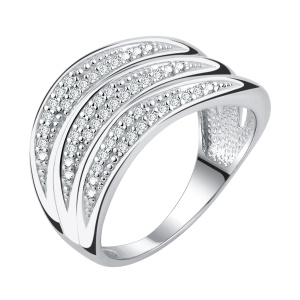 Кольцо из серебра 925 пробы с фианитом TALANT 20-72-0001-25458
