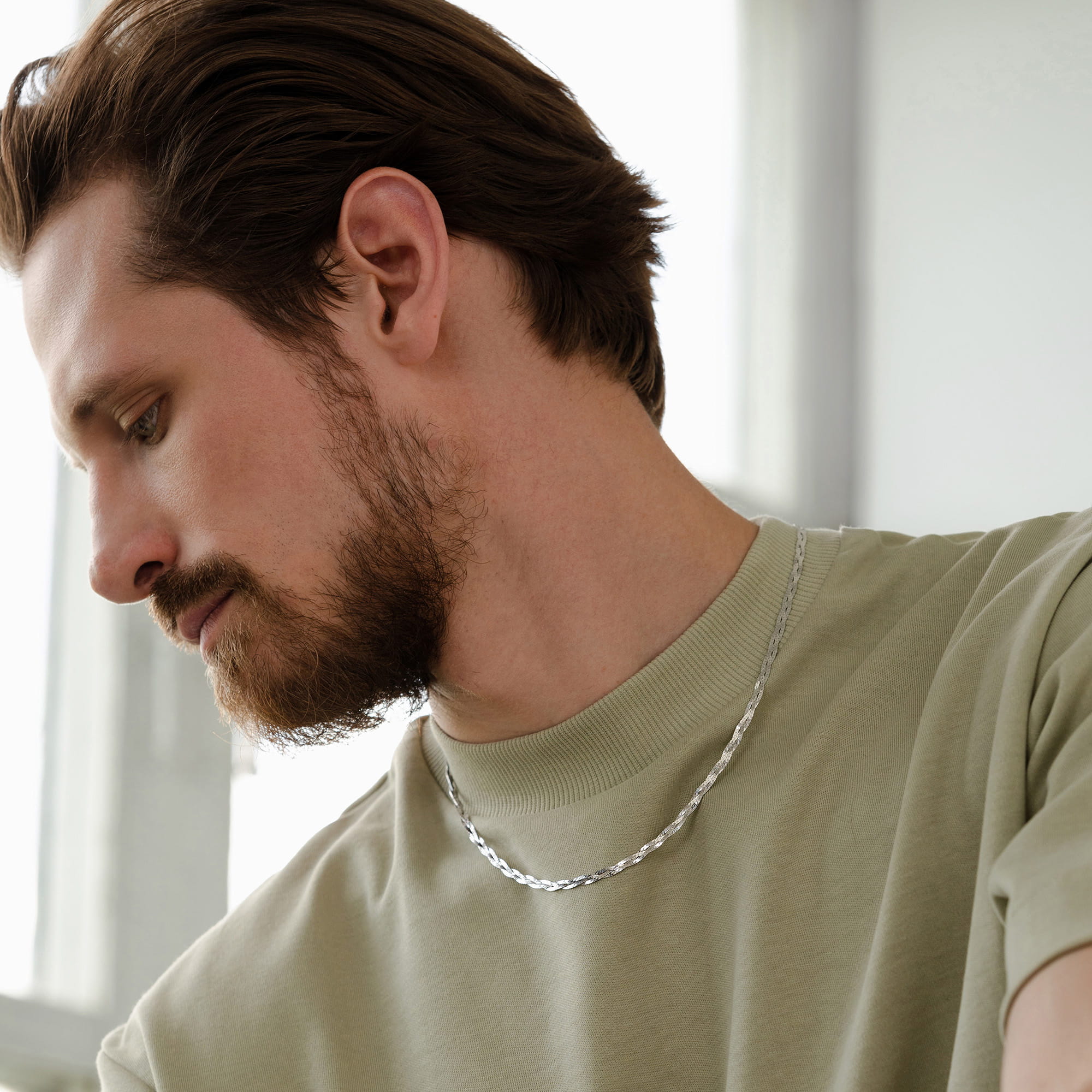 Браслет из серебра 925 пробы KRASTSVETMET НБ 22-007Ю-3 d.0.40 Серебро 925 пр.