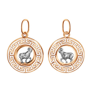 Кулон из золота 585 пробы ГОЛДЕН ГЛОБ КрСВПовн