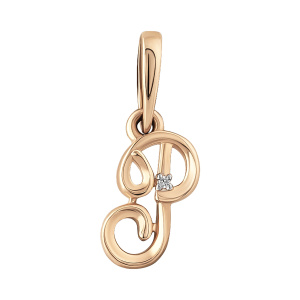 Кулон из золота 585 пробы с фианитом DINASTIA 101478-1102